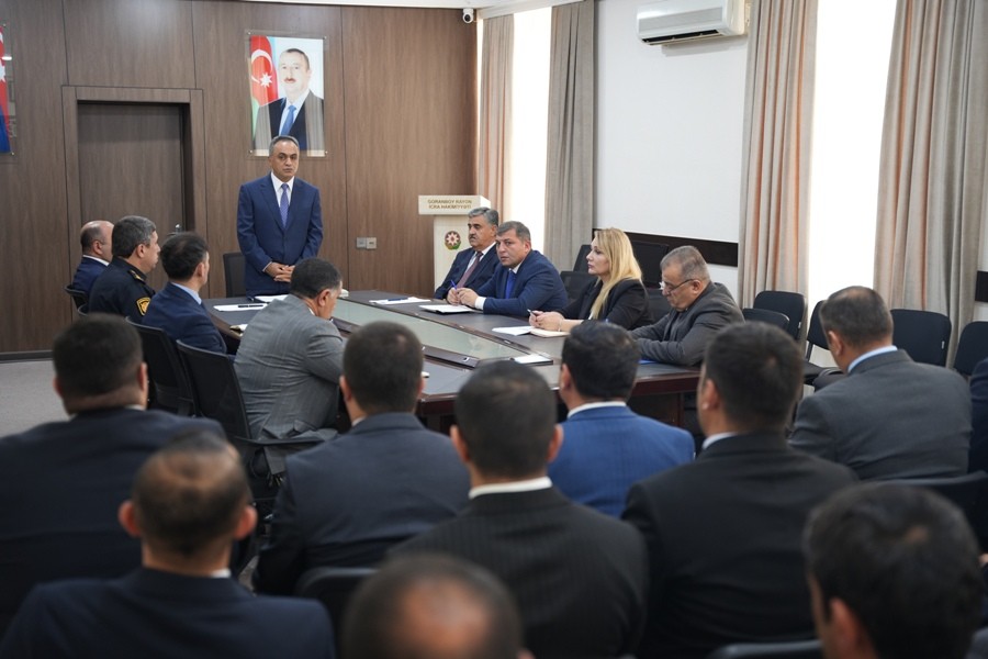 Goranboy RİH başçısı yanında Şuranın növbəti iclası keçirildi - FOTOLAR